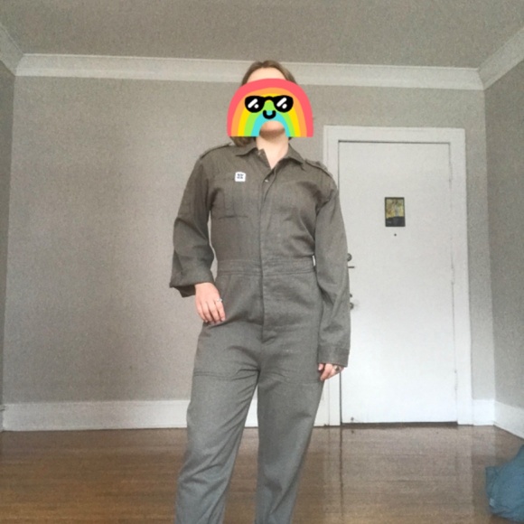 Lucy & Yak Green Long Sleeve Jumpsuit - Picture 3 of 5